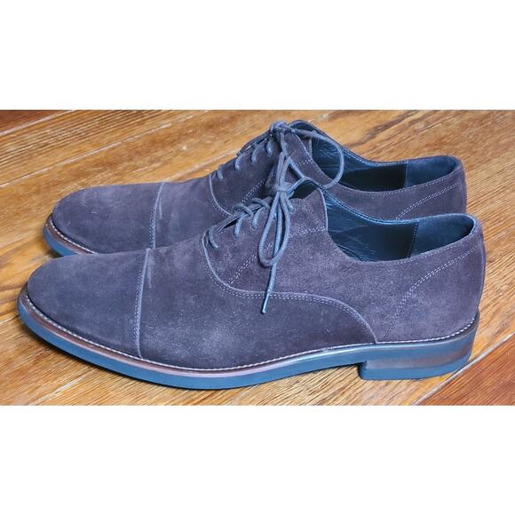 H S Trask Rivington Reserve Oxfords Suede Oxford Dress Shoes Men 11 M ITALY